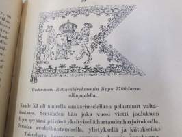 Uudenmaan rakuunarykmentin historia, ex. O.S. Otto von Schulman -kirjasto (ex Libris etulehdellä)