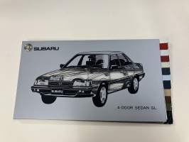 Subaru 4-door Sedan GL, 4WD Statkion Wagon GL / DL värimallit / colour samples