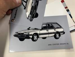Subaru 4-door Sedan GL, 4WD Station Wagon GL / DL värimallit / colour samples