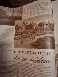 Kotiliesi N:o 15-16 1946.Aino Sibeliuksesta Kodin vaikutuksesta mielialaan, säilöntä ohjeista sen ajan mainoksiin. Sivuja 45.