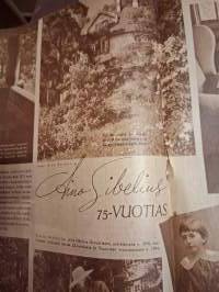 Kotiliesi N:o 15-16 1946.Aino Sibeliuksesta Kodin vaikutuksesta mielialaan, säilöntä ohjeista sen ajan mainoksiin. Sivuja 45.
