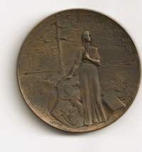 Leo Mechelin 1839 - 1899 ( Ville Vallgren 1899 ) ,   mitali 56 mm - lyöty vain 300 kpl