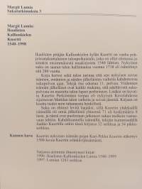 Ikaalisten Kalliokielen Kuortti 1540-1998 (+ lisäys 1 sivu taulu 139 sivu 163)