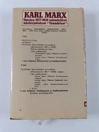 Vuosien 1857-1858 taloudelliset käsikirjoitukset : (&quot;Grundrisse&quot;) Osa 1