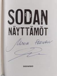 Sodan näyttämöt (signeerattu)