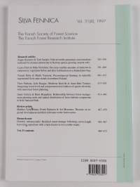 Silva fennica vol. 31