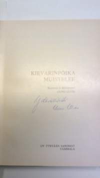 Kievarinpoika muistelee.