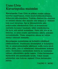 Kievarinpoika muistelee.