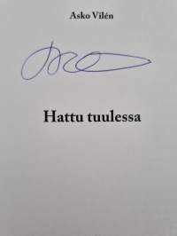 Hattu tuulessa (signeerattu)