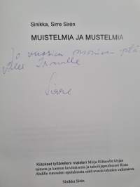Muistelmia ja mustelmia (signeerattu, tekijän omiste)