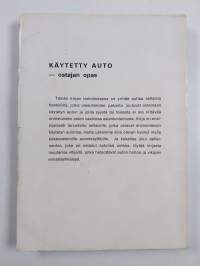 Käytetty auto -ostajan opas