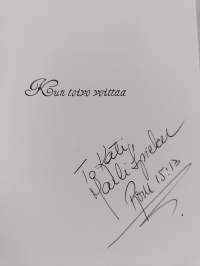 Kun toivo voittaa (signeerattu, tekijän omiste)
