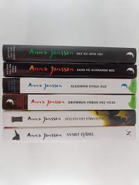Anna Jansson -setti : Svart fjäril ; Inte ens det förflutna ; Drömmen förde dej vilse ; Alkemins eviga eld ; Dans på glödande kol ; Det du inte vet