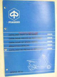 Piaggio Sfera 50 cc. spare parts catalog -varaosaluettelo englanniksi