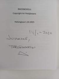 Rikostarkastaja Pettersson ja Siperian susi : rikosnovelli (signeerattu, tekijän omiste)