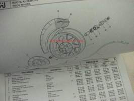 Aprilia Amico 50-92 CAT-LX-Sport spare parts catalog -varaosaluettelo englanniksi