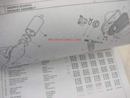 Aprilia Amico 50-92 CAT-LX-Sport spare parts catalog -varaosaluettelo englanniksi