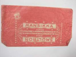 Mansikka -makeiskääre Lindfors´in Karamellitehdas O.Y. Porvoo