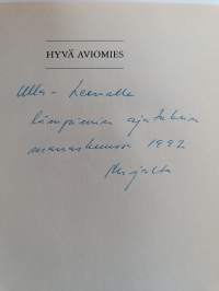 Hyvä aviomies ja muita novelleja (signeerattu, tekijän omiste)
