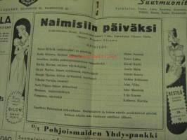 Turun Teatterin 1942-43 (Naimisiin päiväksi) -ohjelmavihko