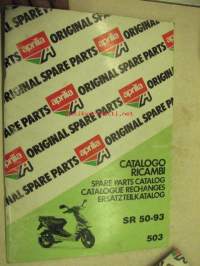 Aprilia SR 50-93 spare parts catalog -varaosaluettelo