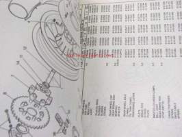 Aprilia Red Rose 125-90E spare parts catalog -varaosaluettelo