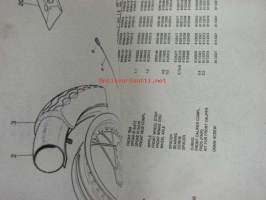 Aprilia Red Rose 125-90E spare parts catalog -varaosaluettelo