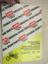Aprilia Tuareg 125-88 spare parts catalog -varaosaluettelo