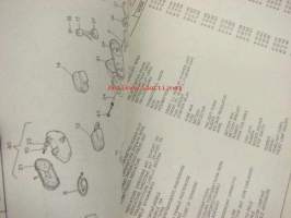 Aprilia Tuareg 125-88 spare parts catalog -varaosaluettelo