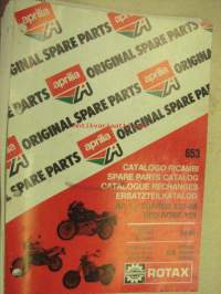 Aprilia AF1 / Tuareg 125-88, Red Rose 125 Motore Tipo 123, Strada, Enduro, Custom spare parts catalog -moottoreitten varaosaluettelo