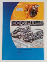 EcoFuel-maakaasukäyttö Touranissa ja Caddyssä : Rakenne ja toiminta