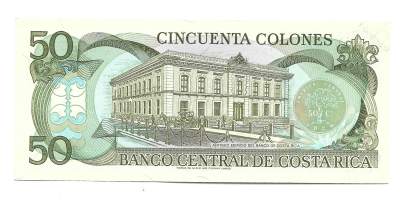 Costa Rica  50  Colones 1984 -  seteli