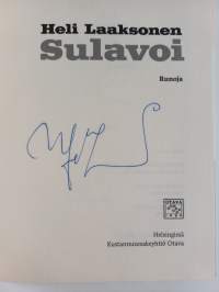 Sulavoi : runoja (signeerattu)