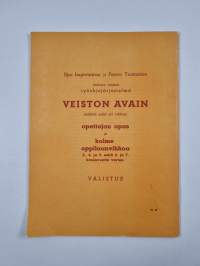 Veiston avain :; oppilaanvihko : 2 - 4. ja 5. kouluvuosi