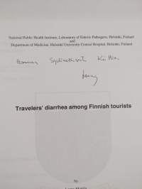 Travelers&#039; Diarrhea Among Finnish Tourists (tekijän omiste, signeerattu)