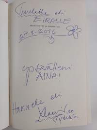 Presidentti ja toimittaja (signeerattu, tekijän omiste)