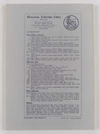 Historiallinen aikakauskirja vuosikerta 1966 (nrot 1-4)