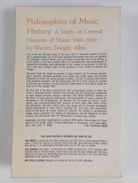Philosophies of Music History - A Study of General Histories of Music, 1600-1960