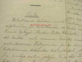 Yritys -Ajatelmia Nuorisoseuran keskuudessa 1899 elokuu nr 2,3 &amp; 4, toimitus Anna Liipola, J. Eeli Nurmi (Koski Tl Nuorisoseura)