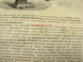 Sikkaus-, pertteli- ja langansisäänpanokoneota läkkitöihin (Peltitöihin) P. Sidorow Oy -myyntiesite