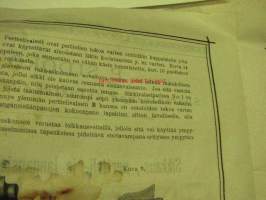 Sikkaus-, pertteli- ja langansisäänpanokoneota läkkitöihin (Peltitöihin) P. Sidorow Oy -myyntiesite