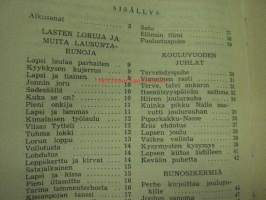 Lausun ja näyttelenkin -ohjelmistoa kolulujuhliin
