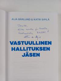 Vastuullinen hallituksen jäsen (signeerattu, tekijän omiste)