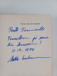 Yleisen edun niin vaatiessa (signeerattu, tekijän omiste)
