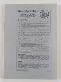 Historiallinen aikakauskirja vuosikerta 1965 (nrot 1-4)