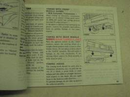 Datsun 210 1980 owner´s manual -käyttöohjekirja englanniksi