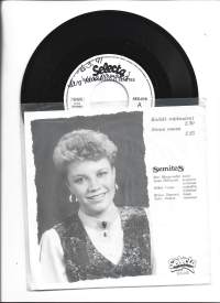 Sari Haapamäki ja Semites - Kaikki rakkauteni / Sinun omasi -91 -  single äänilevy laulajan signeeraus