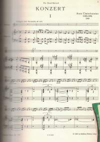 Violinkonzert, Violine und Klavier