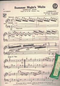 Summer night&#039;s waltz (Kesäillan valssi)