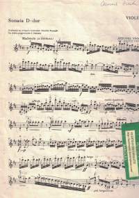 Sonata d-dur, viululle ja pianolle
